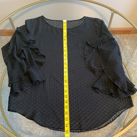 Ann Taylor Petite Top With Ruffled Sleeves - Picture 11 of 16